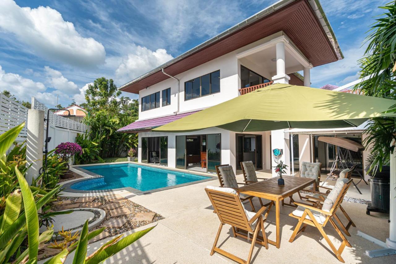 Villa Amaya, 2 Story Tropical Oasis With Green Hills View & Pool, Kamala Beach Extérieur photo